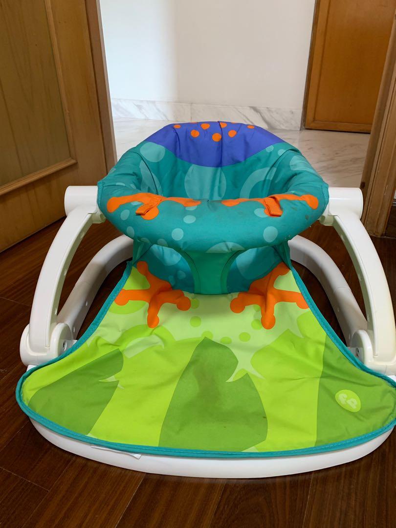 Fisher Price Sit Me Up Floor Seat Frog Babies Kids Toys Walkers On Carousell