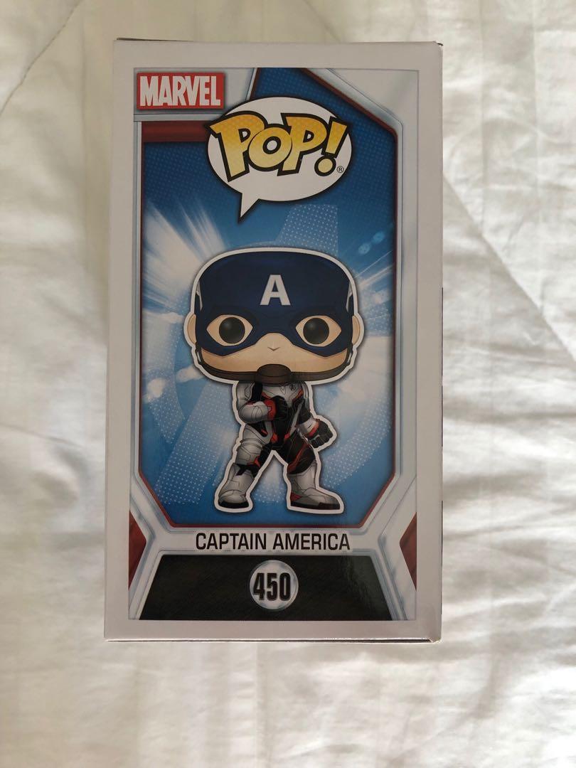 Funko Pop Avengers Endgame Captain America Quantum Suit Toys Games Toys On Carousell
