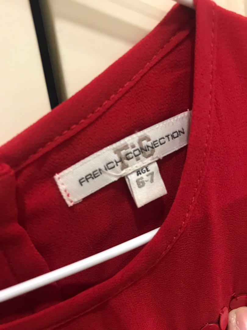 girls red sequin dress