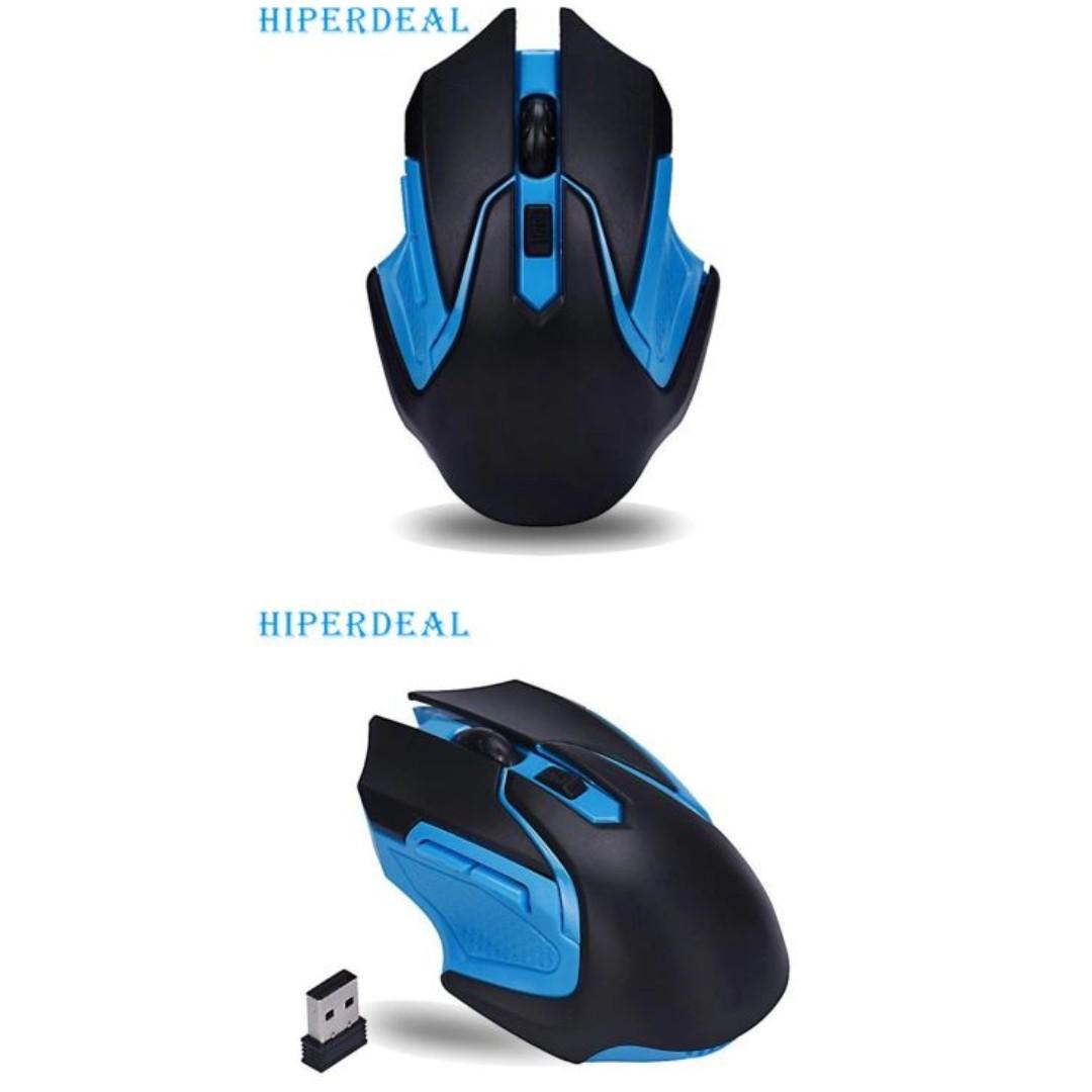 Hiperdeal 2 4ghz Wireless Optical Gaming Mouse Mice For Computer Pc Laptop Au14 Blue Electronics Computer Parts Accessories On Carousell
