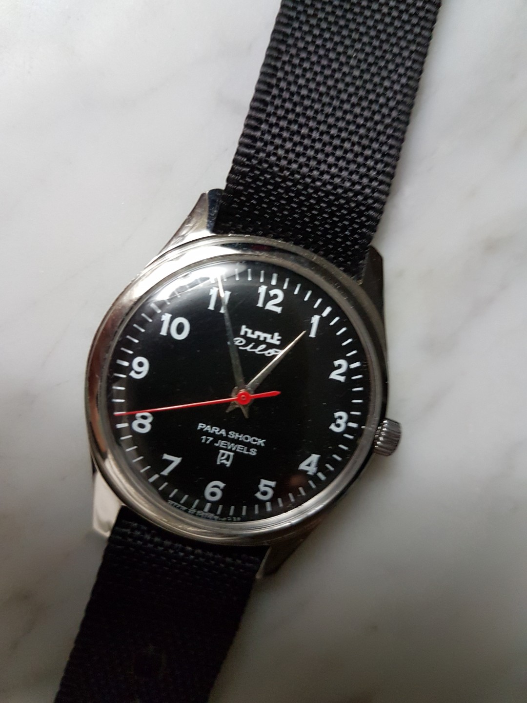Hmt Pilot 17j Para Shock Hand Wind Men Watch Nos Men S Fashion Watches On Carousell Hmt 17 jewel movement is based on a miyota citizen 0201movement from the 60's. hmt pilot 17j para shock hand wind men watch nos