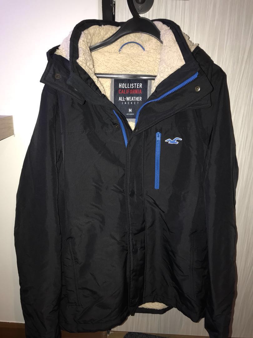 Hollister California All-Weather Sz M Jacket (Dark Blue), Men's Fashion,  Coats, Jackets and Outerwear on Carousell