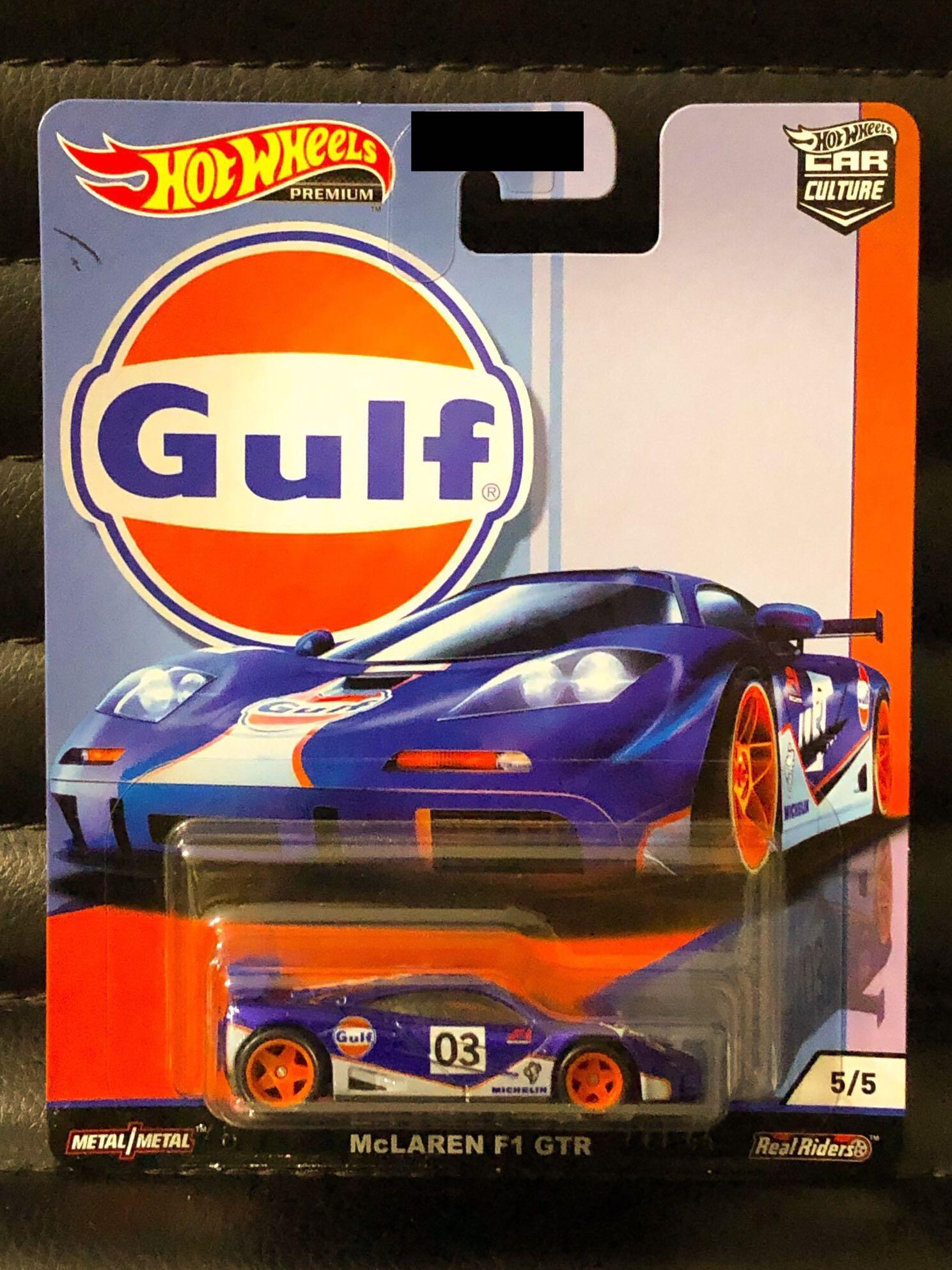 Hot Wheels Premium Gulf Mclaren F1 Gtr Toys Games Bricks Figurines On Carousell