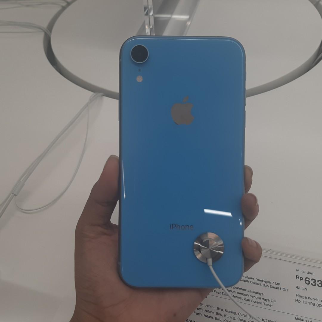 Iphone Xr 128gb Biru Bisa Kredit Bunga 0 Gratis 2 Cicilan Telepon Seluler Tablet Iphone Iphone X Series Di Carousell