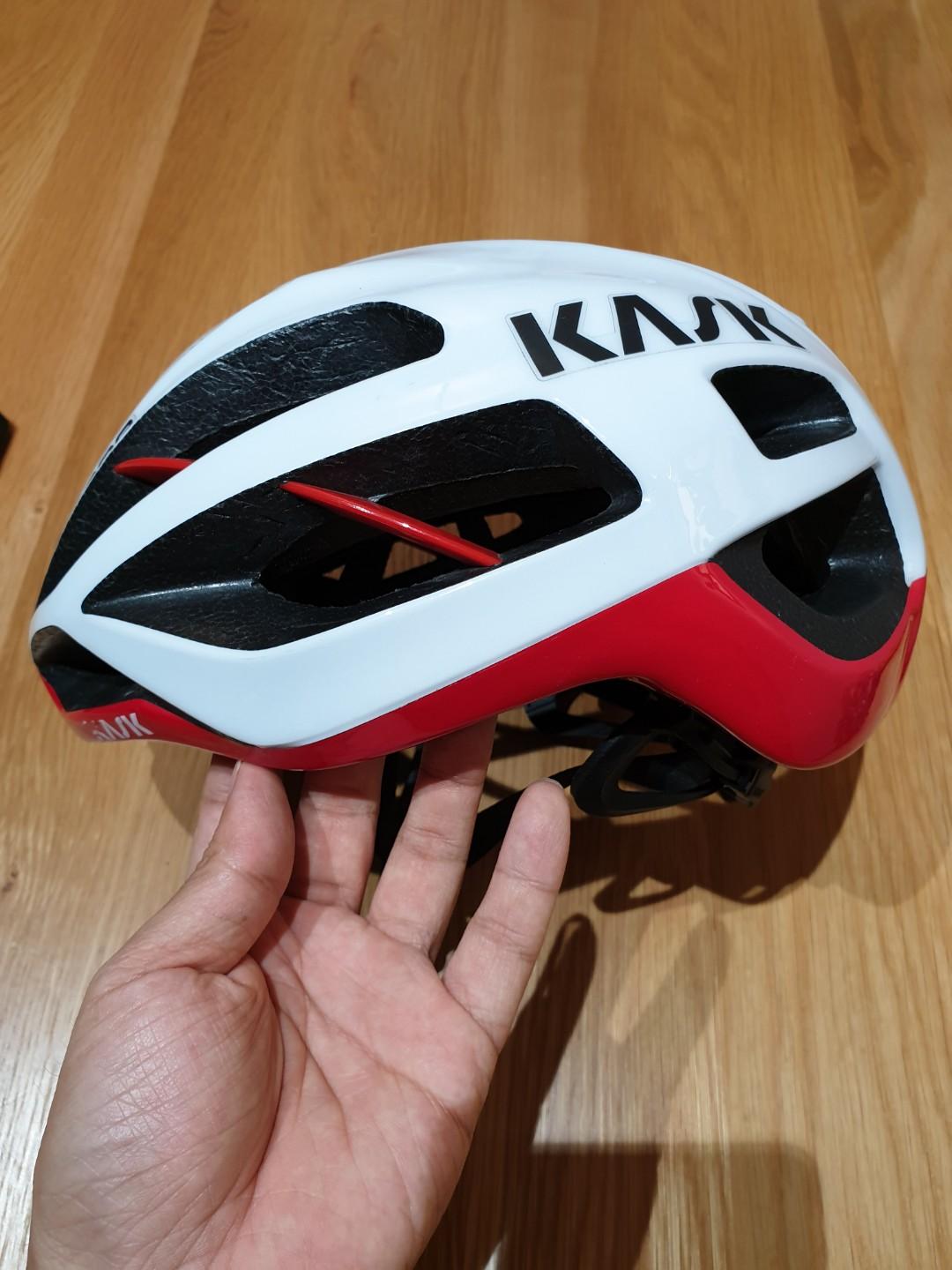 Kask Protone 2.0 White/Red, Sports 