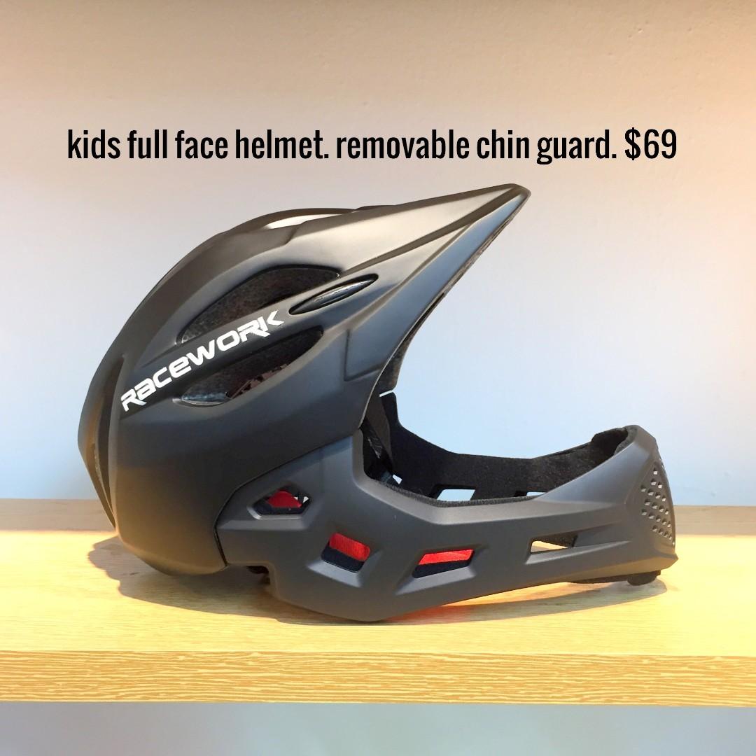 mountain bike helmets with removable chin guard