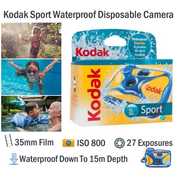 Kodak Sport Waterproof Underwater Disposable Camera, Photography