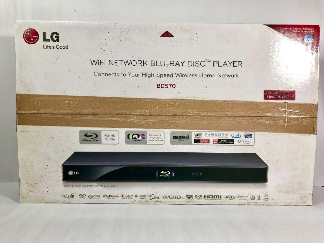 LG WIFI NETWORK BLURAY PLAYER (Category: Blu-Ray & Media Players) located in Cainta. Submitted by vsf08 (Listing ID 227407158, Image 2). Description: Opened to check for dents. 110 V US Bought.