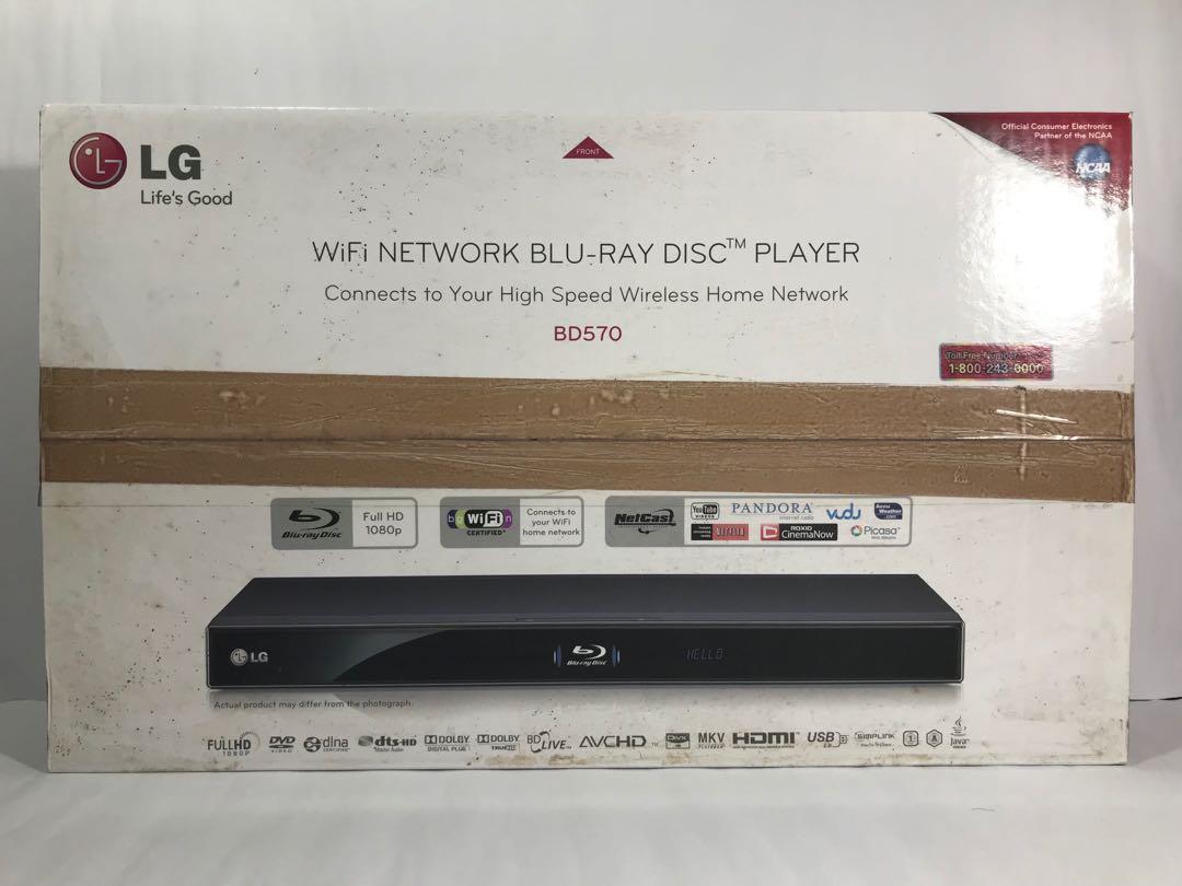 LG WIFI NETWORK BLURAY PLAYER (Category: Blu-Ray & Media Players) located in Cainta. Submitted by vsf08 (Listing ID 227407158, Image 3). Description: Opened to check for dents. 110 V US Bought.