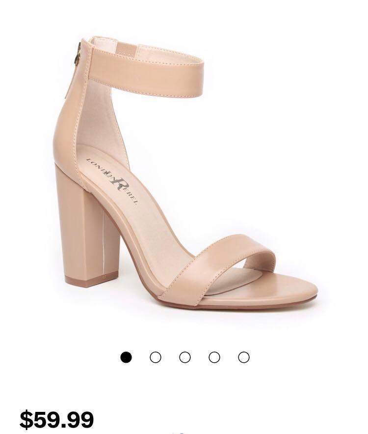 London Rebel nude beige heels Women s Fashion Shoes on Carousell