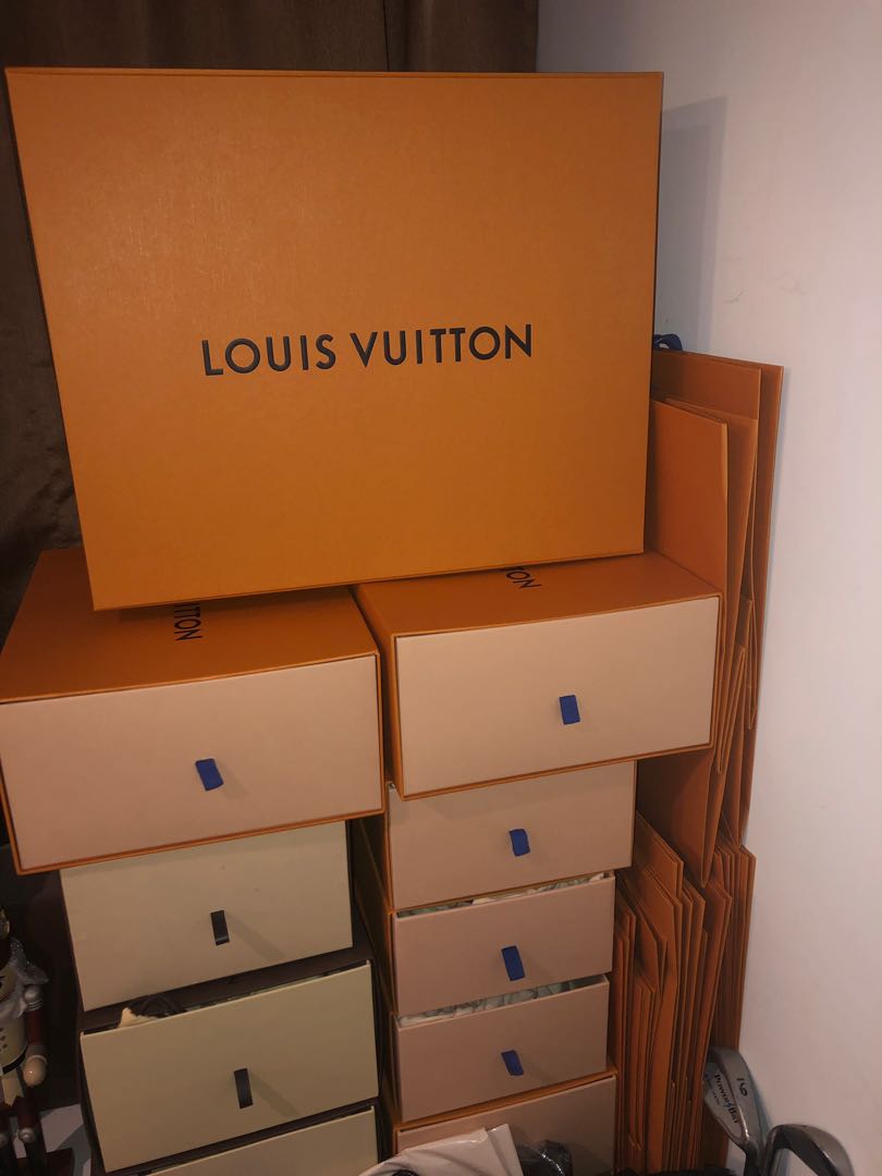 Louis Vuitton / LV box (shoebox) / paper bags, Luxury, Bags