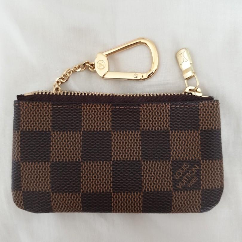 LV key pouch Damier Ebene, Luxury, Bags & Wallets on Carousell