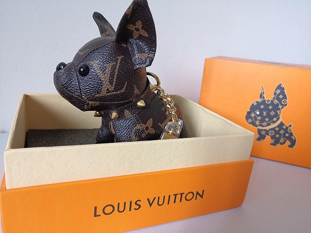 Louis Vuitton Dog Charm Keychain  Fast Leather Design