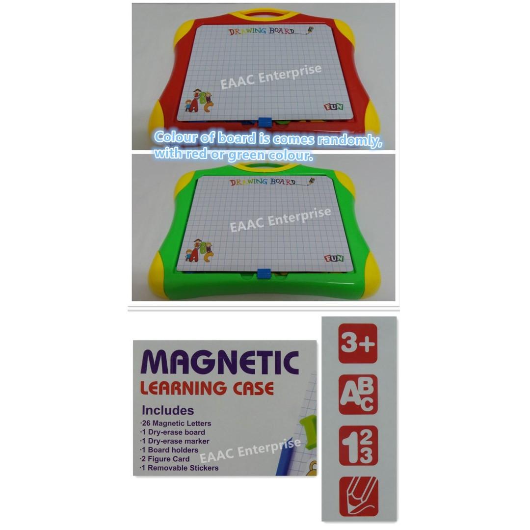 Magnetic Learning Case Drawing Board Alphabet ABC Figure Card Sticker ...
