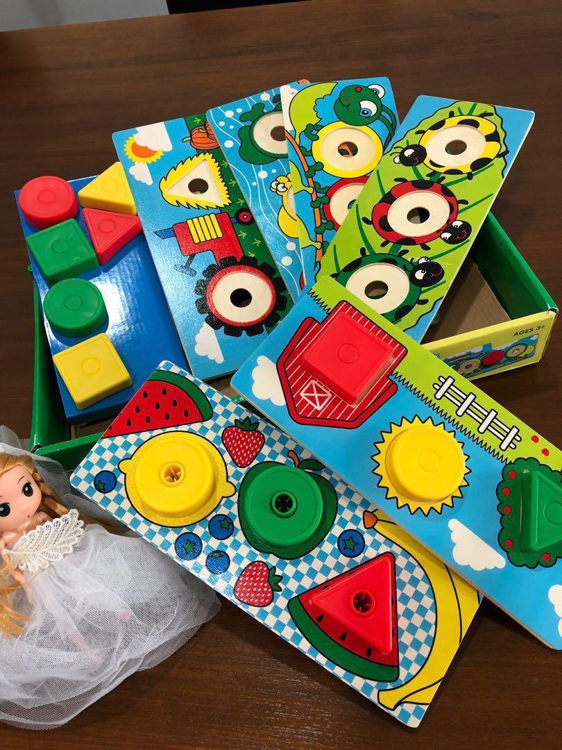 Melissa and Doug Sort Match and Attach Nut and Bolts board Hobbies Toys Toys Games on Carousell