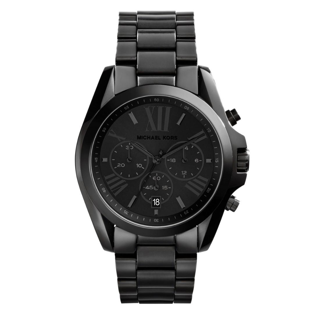 michael kors bradshaw watch black