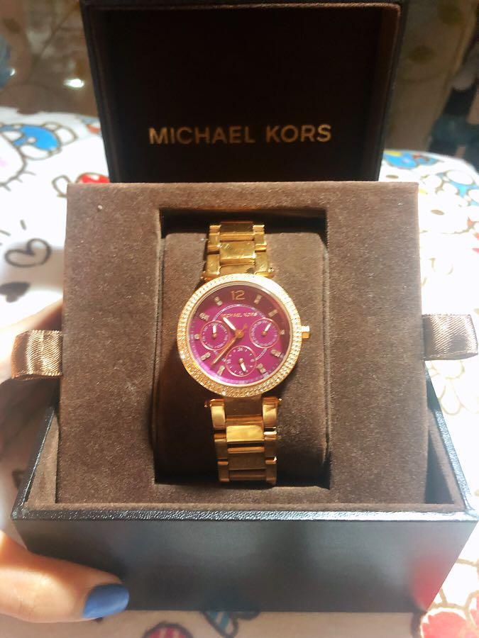 Michael Kors Parker Chronograph Mk6403 Ladies Watch Women s Fashion Watches Accessories Watches on Carousell