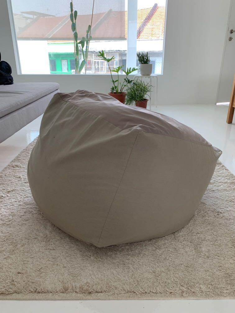 Muji bean bag, Furniture & Home Living, Cleaning & Homecare Supplies