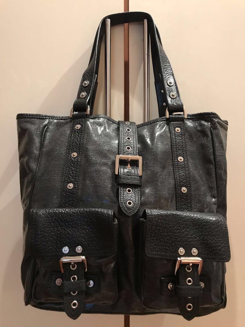 mulberry tote bag black