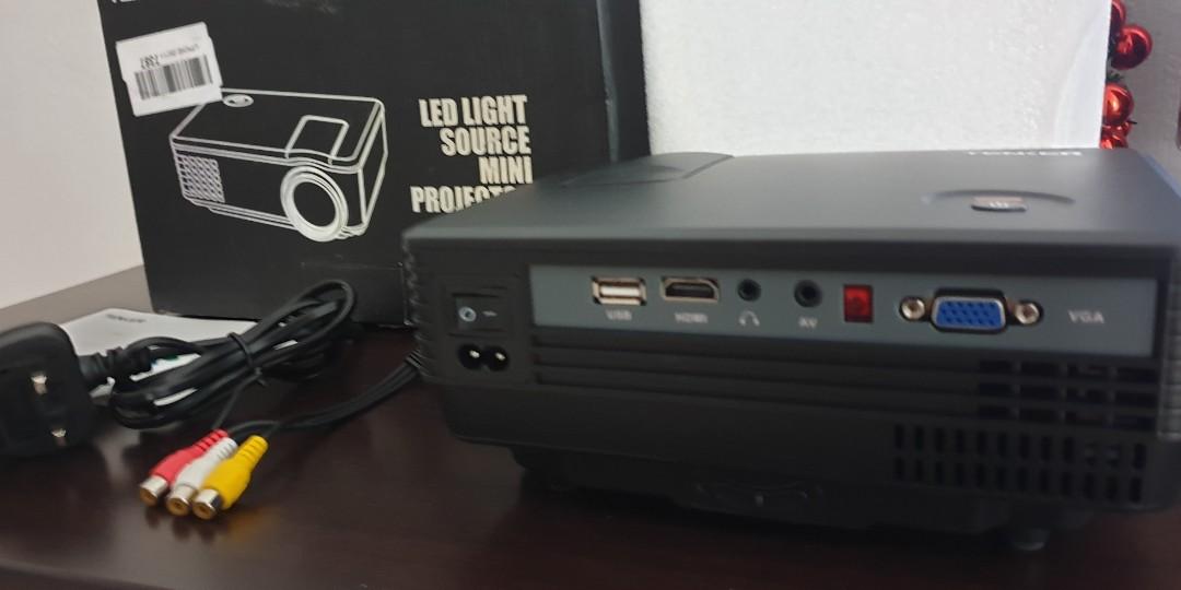 New Tenker LED light source mini Projector, TV & Home Appliances, TV