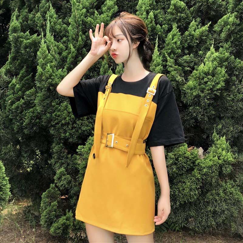yellow korean outfit