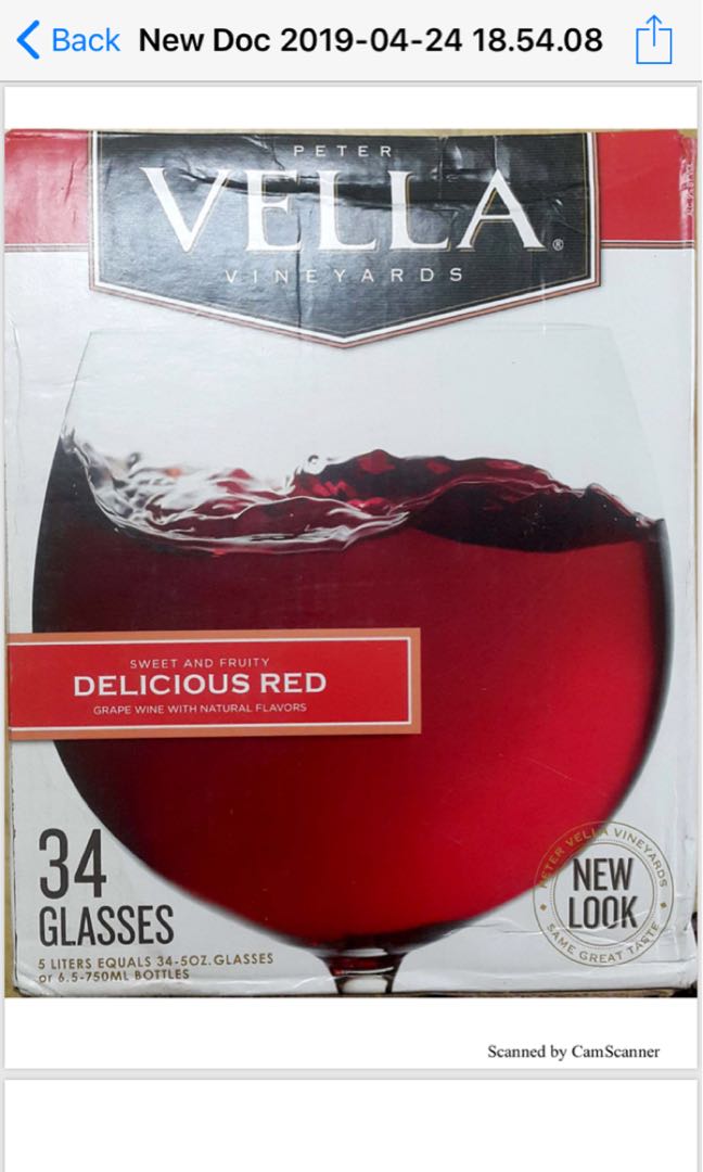 Peter vella wine top