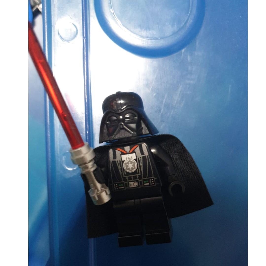 lego darth vader with medal