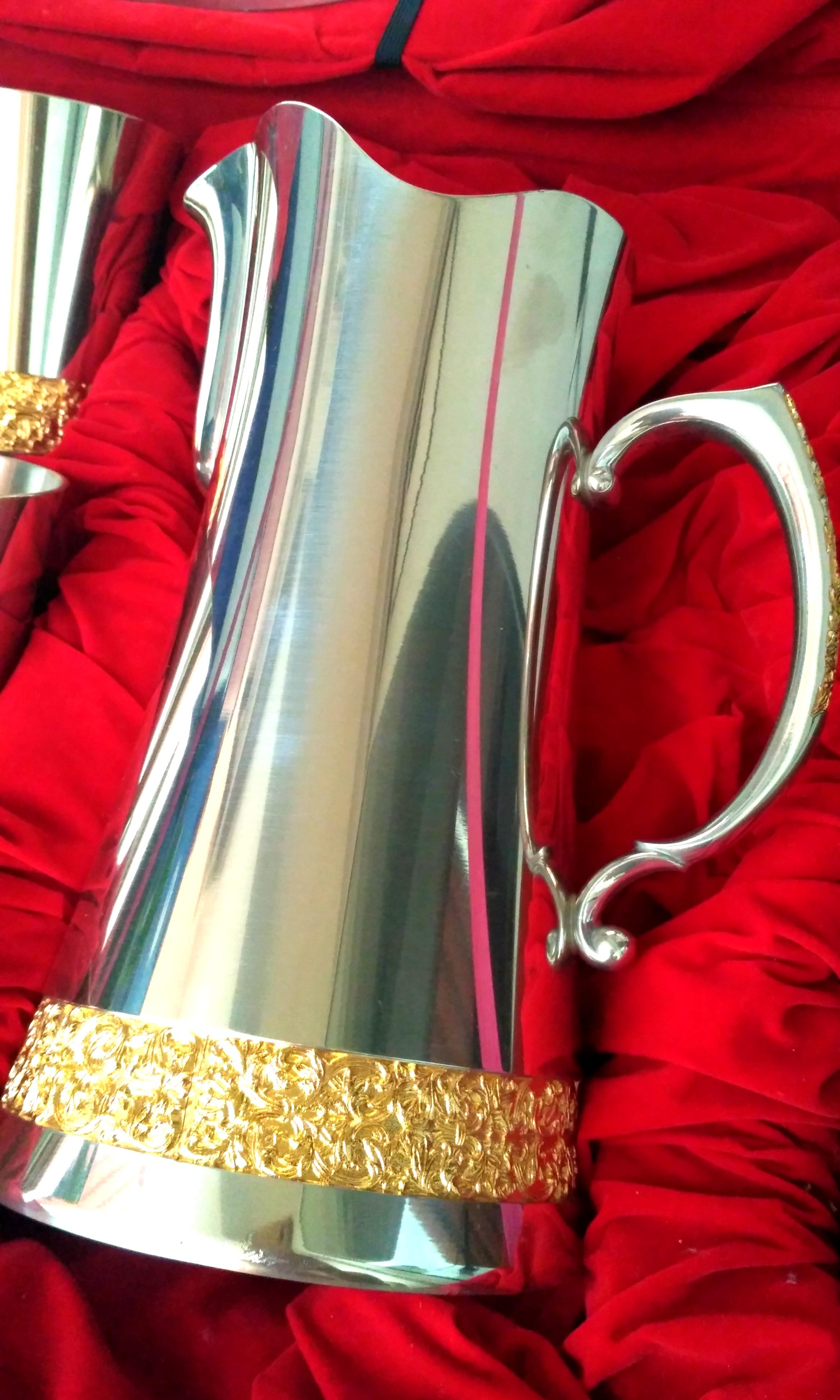 Royal Selangor Pewter Classic Expressions 24k Gold Set, Furniture