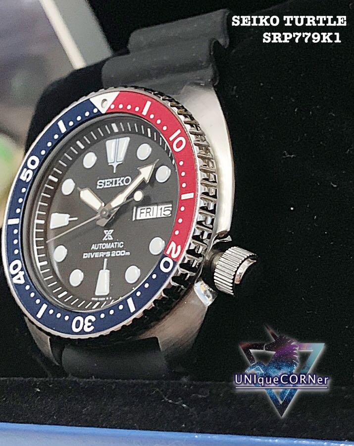 SEIKO PROSPEX DIVER 'TURTLE' 200M AUTOMATIC MEN WATCH - SRP779K1, Men's  Fashion, Watches & Accessories, Watches on Carousell