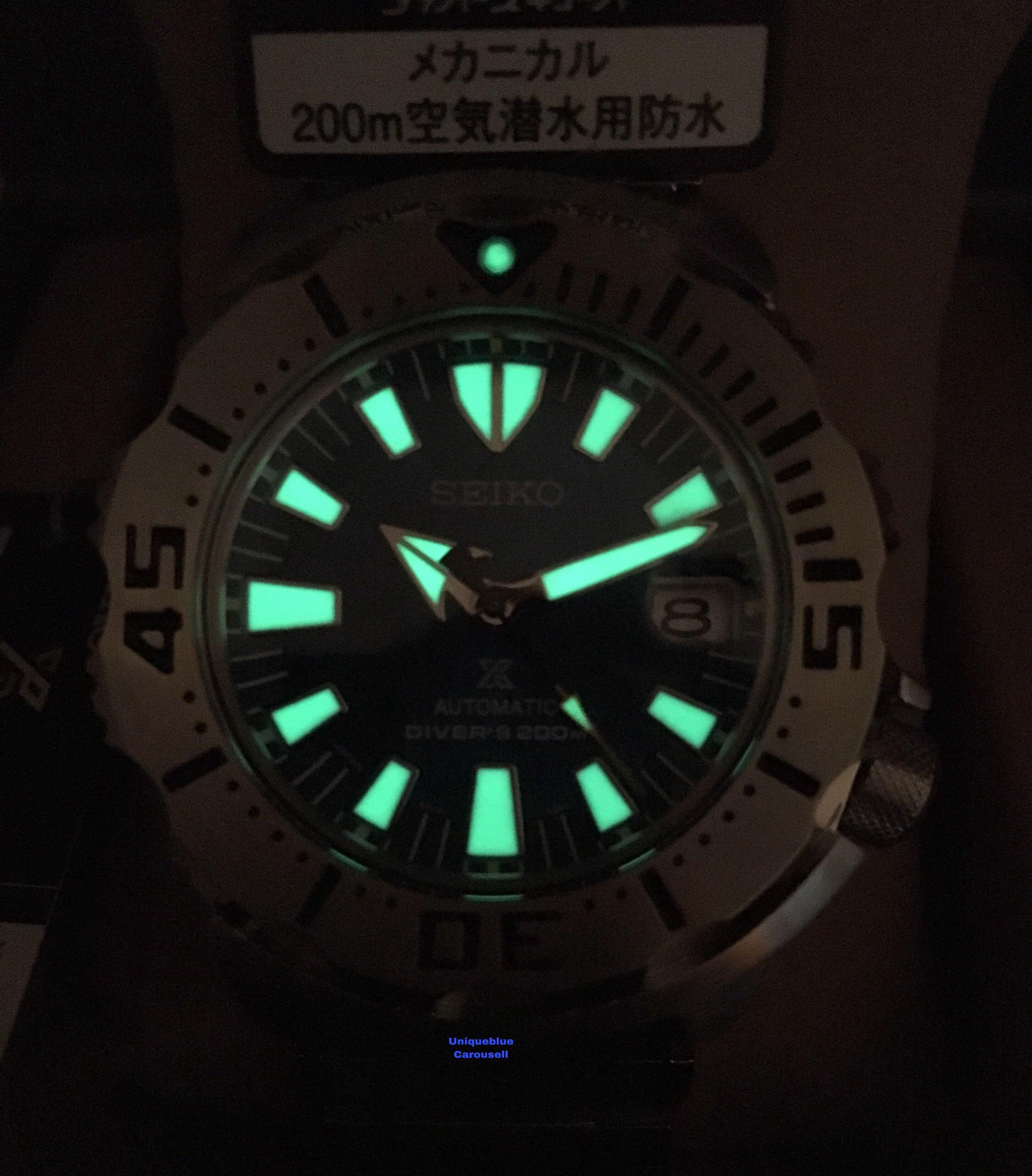 Sold Out Seiko Prospex Monster Blue Coral SBDC067 Date Cyclops