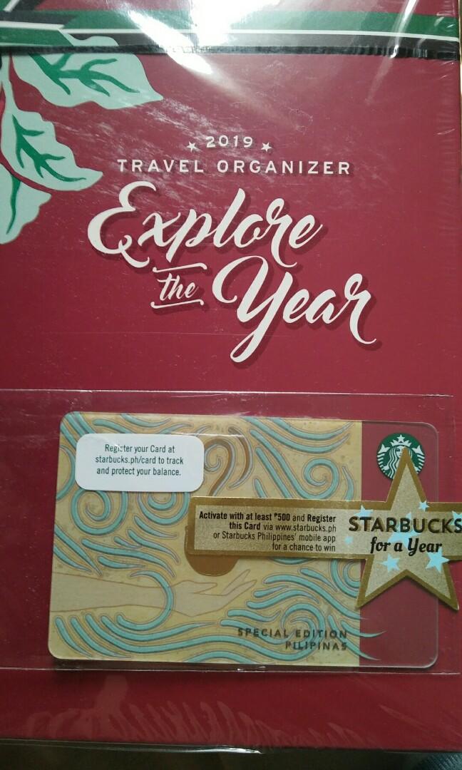 Starbucks 2019 TravelOrganizer (Category: Stationery & School Supplies) located in Pasig City. Submitted by borjong (Listing ID 227330873, Image 1). Description: StarBucks 2019 Travel Organizer StarBucks card included Pm or text Zero 922 five 196 three 72 Zero 935 four 943 five 49.