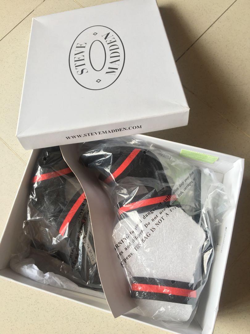 Steve Madden Crave RED BLK Fesyen Wanita Sepatu di Carousell