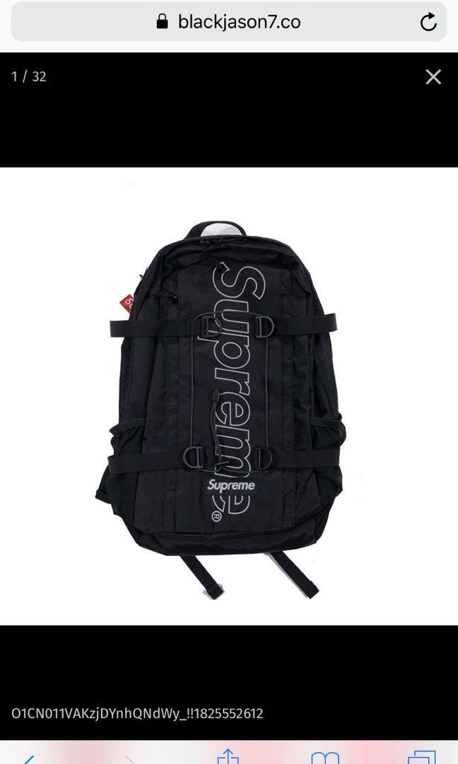 Supreme 18fw backpack(45th), 男裝, 袋, 腰袋、手提袋、小袋- Carousell