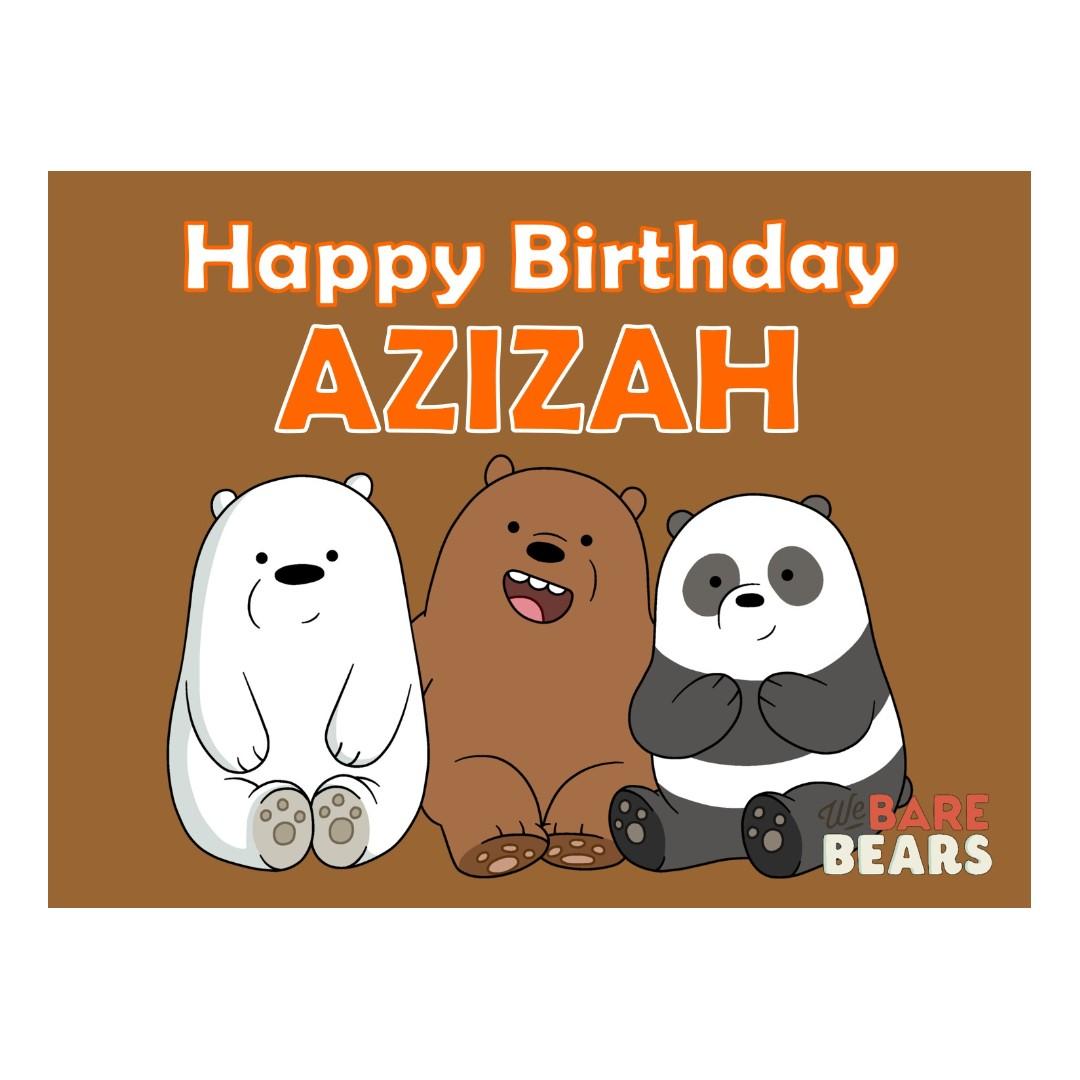 Table Display Signage We Bare Bears Design Craft Others On Carousell The show follows three bear siblings, grizzly, panda, and ice bear. carousell