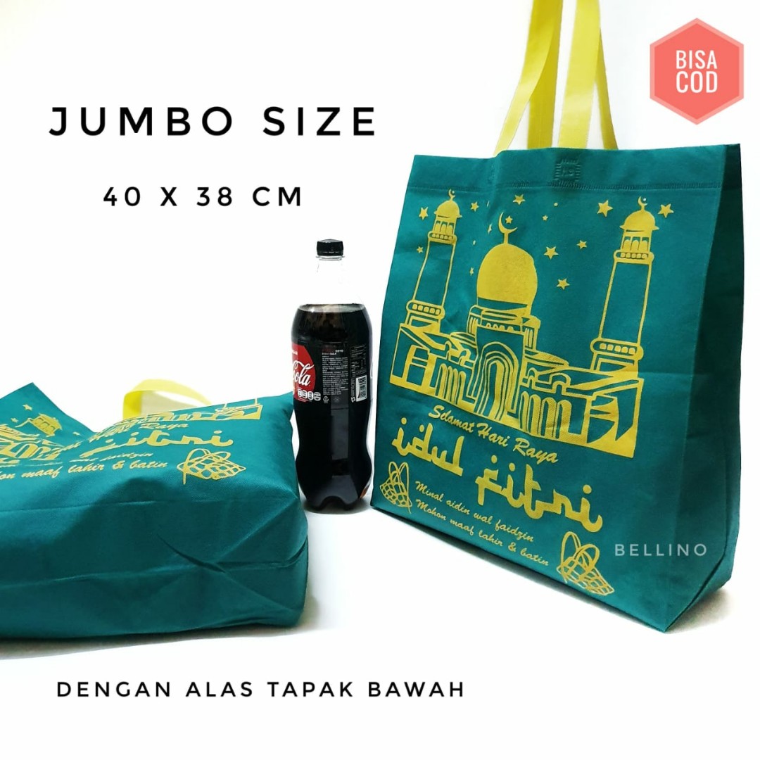Tas Hantaran Lebaran Goodie bag Idul Fitri Ukuran Besar 40x38cm dengan