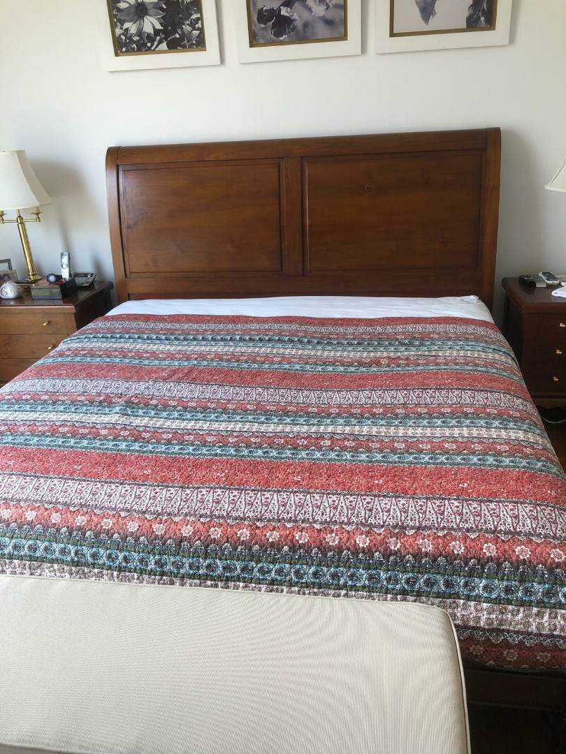 Teakwood King Sized Bed Furniture Beds Mattresses On Carousell