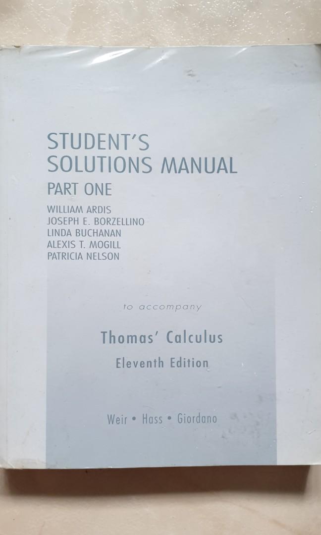 Thomas Calculus 11th edition with SOLUTIONS, Hobbies & Toys, Books