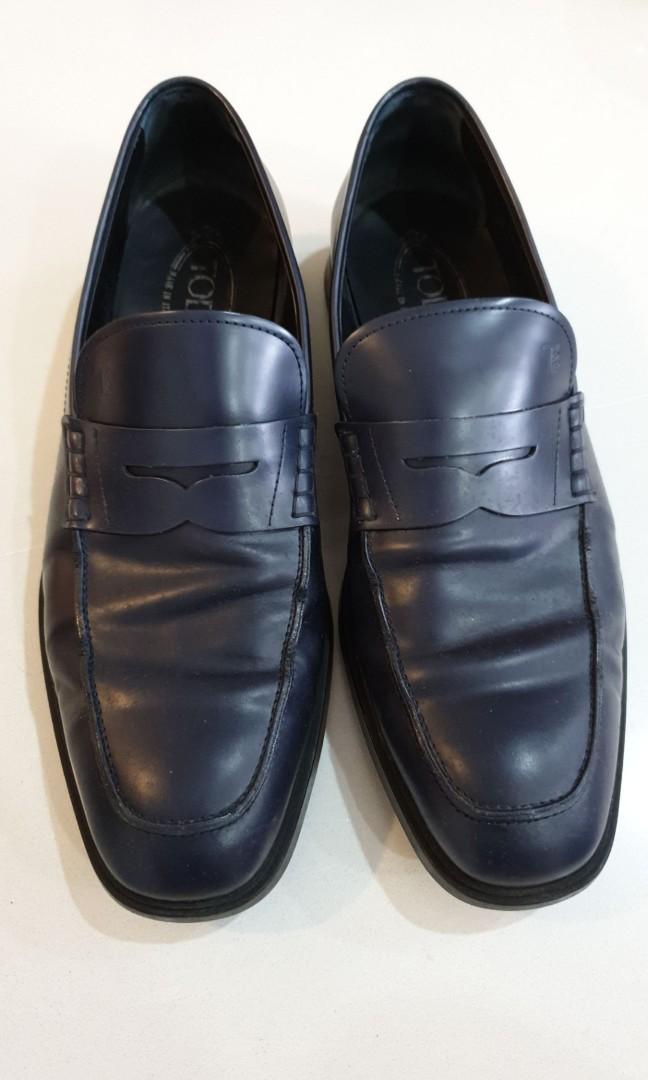 discount 96% MEN FASHION Footwear Elegant Tod´s moccasins Navy Blue 43.5                  EU 