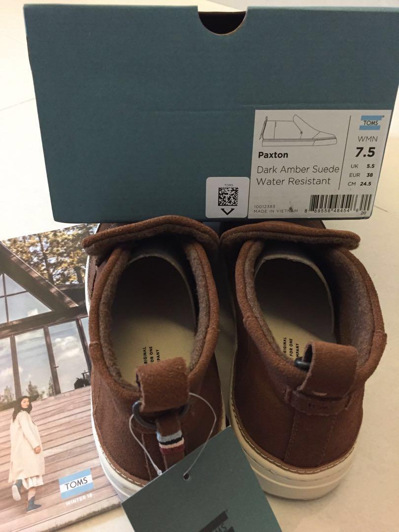 Dark amber suede new arrivals toms