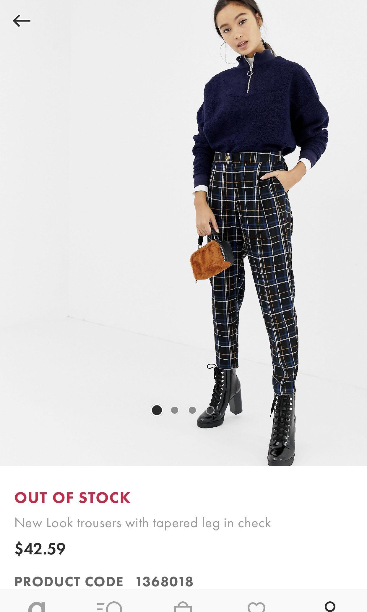 Checkered trousers deals new look