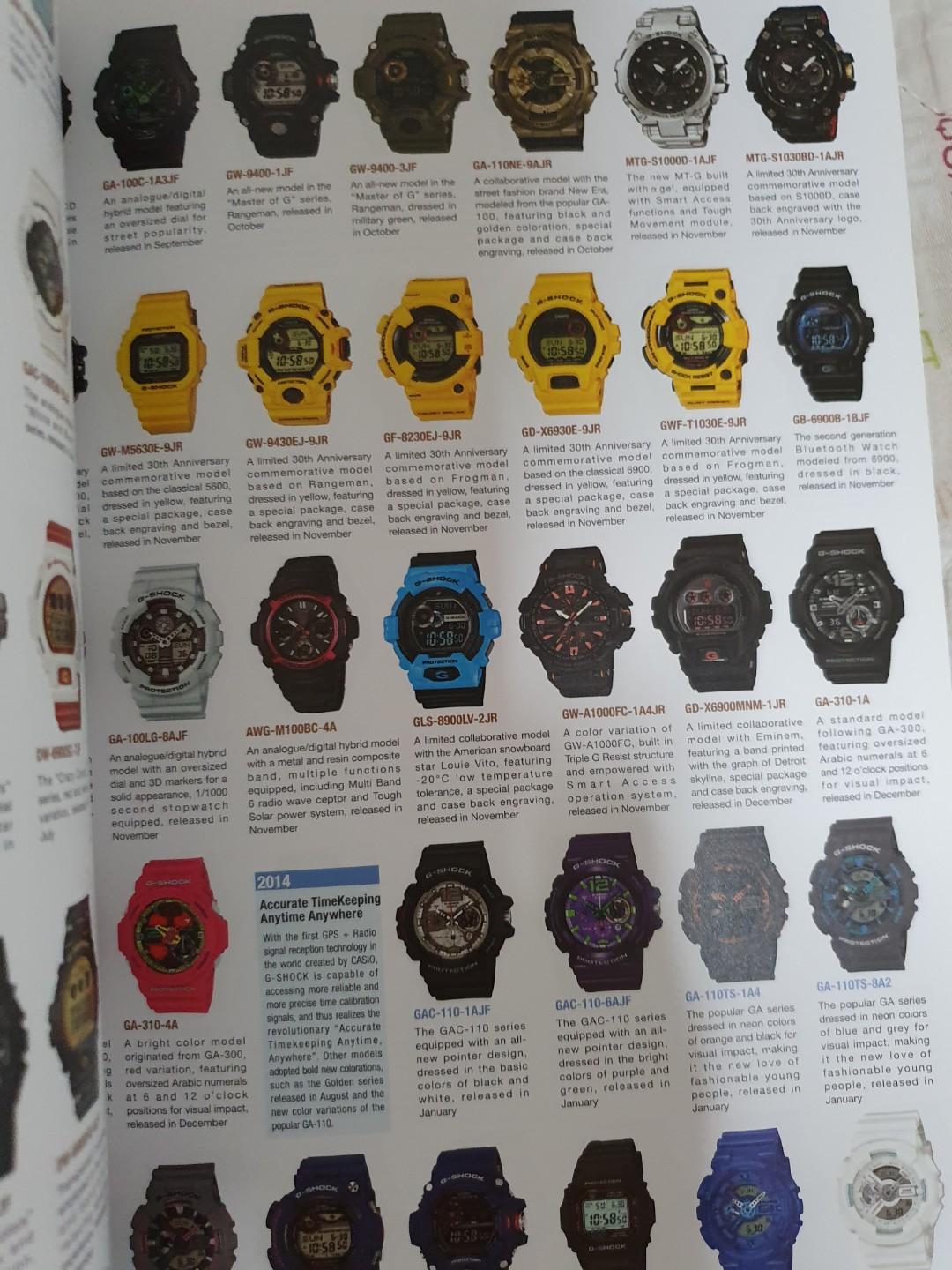 Very Rare G Shock WatchNavi Special Edition 2015 Ver.1 G Shock 30th Anniversary Perfect Bible English Version