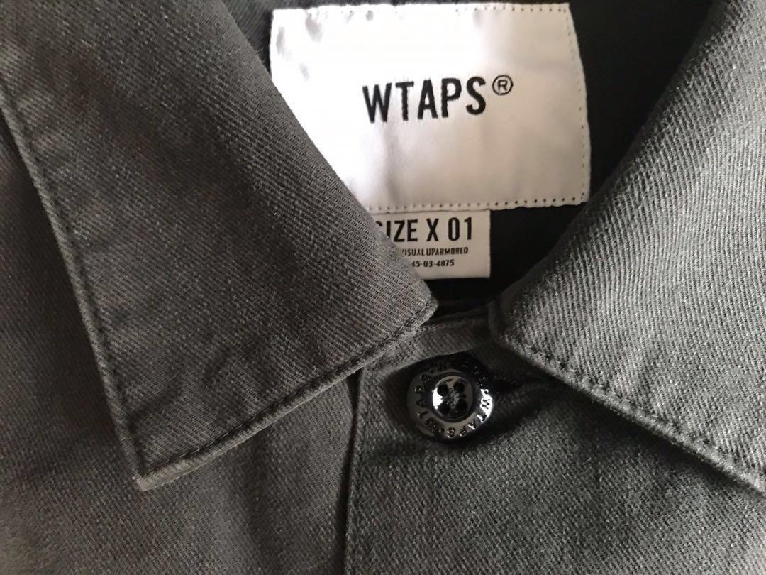 WTAPS BUDS LS 01/SHIRT.COTTON.SERGE 二袋两袋衬衫夹克19ss, 女裝