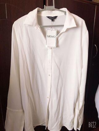 BNWT White Long Sleeve Blouse