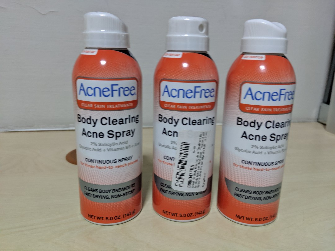 Acnefree Body Clearing Acne Spray 142g Health Beauty Bath Body On Carousell