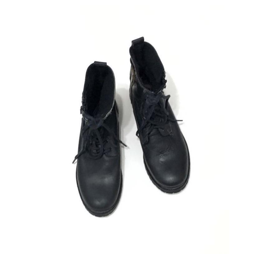men's aldo boots black leather