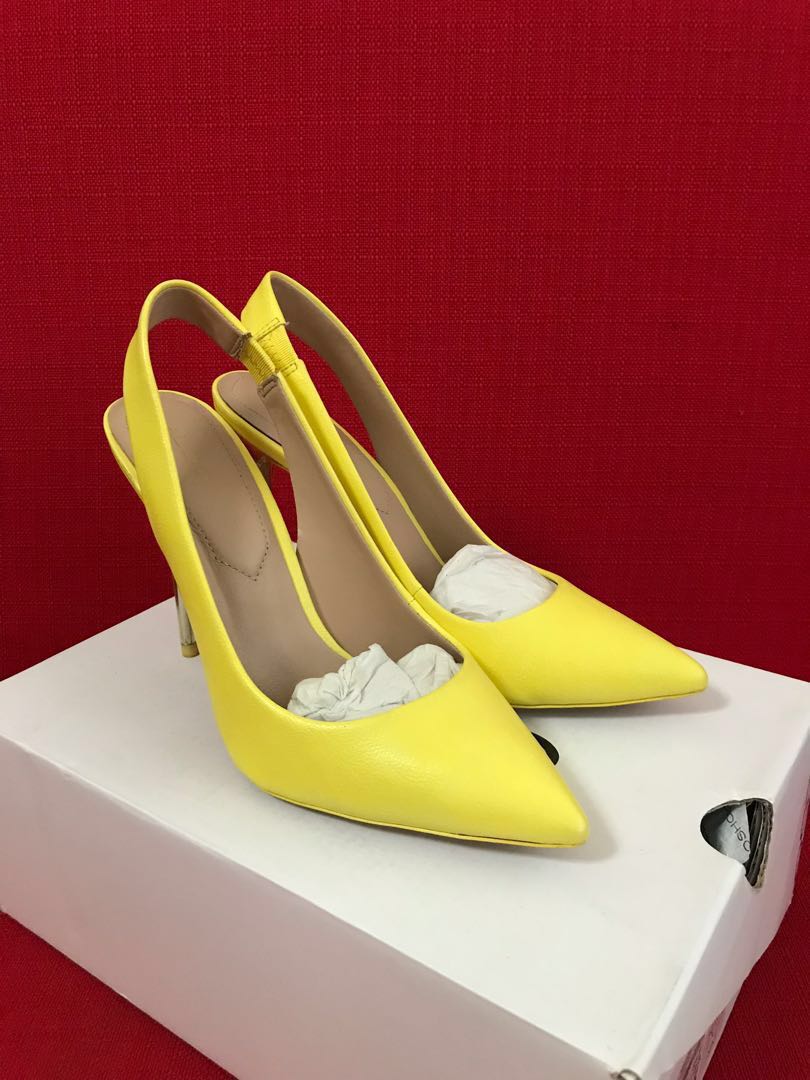Yellow aldo heels discount