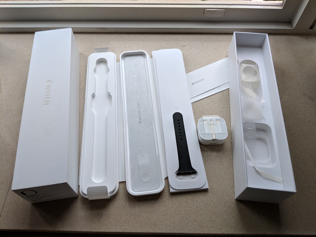 Apple Watch Sport box and charger only series 7000 Computers