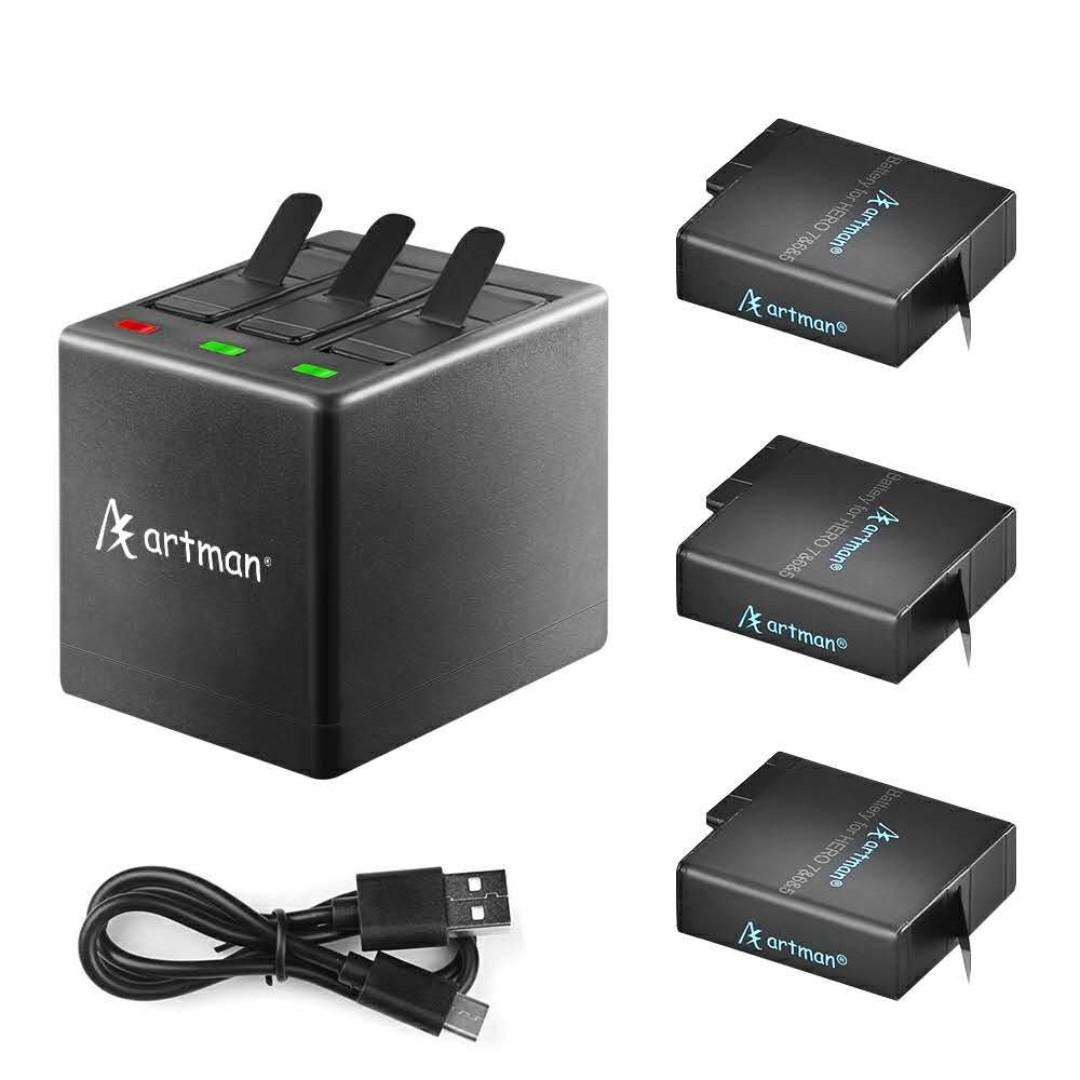 Artman Gopro Hero 5 6 7 Battery And Charger Electronics Others On Carousell