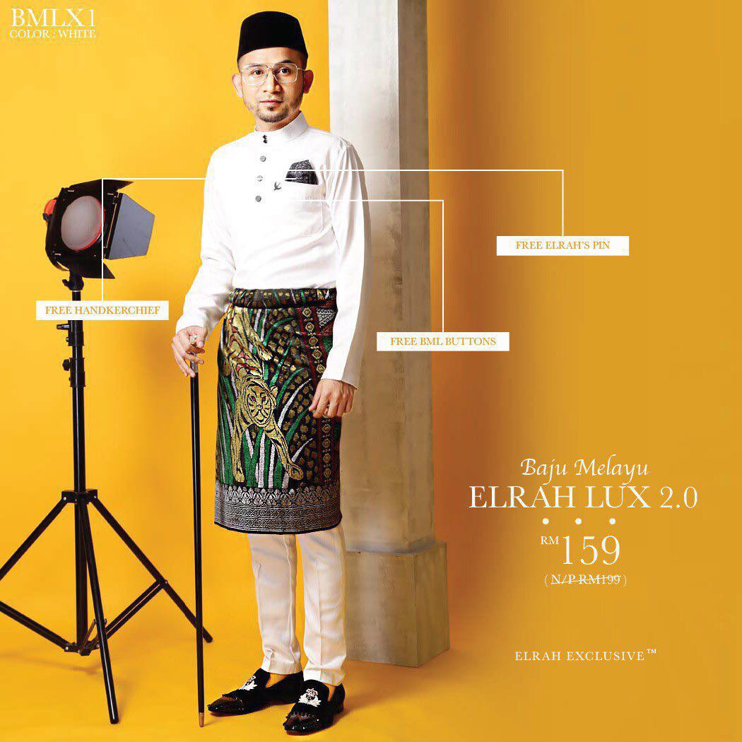 Baju Melayu Lux 2 0 Elrah Exclusive Men S Fashion Clothes Tops On Carousell