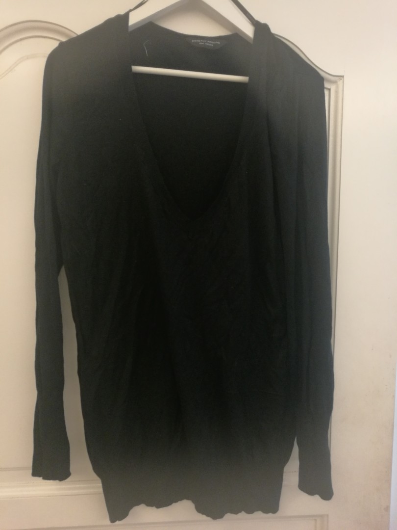 Black Cardigan, Women's Fashion, Tops, Blouses on Carousell